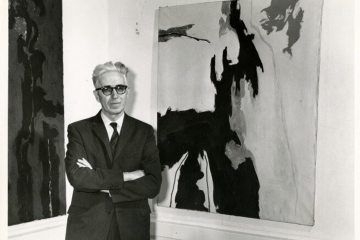 Clyfford Still with untitled piece